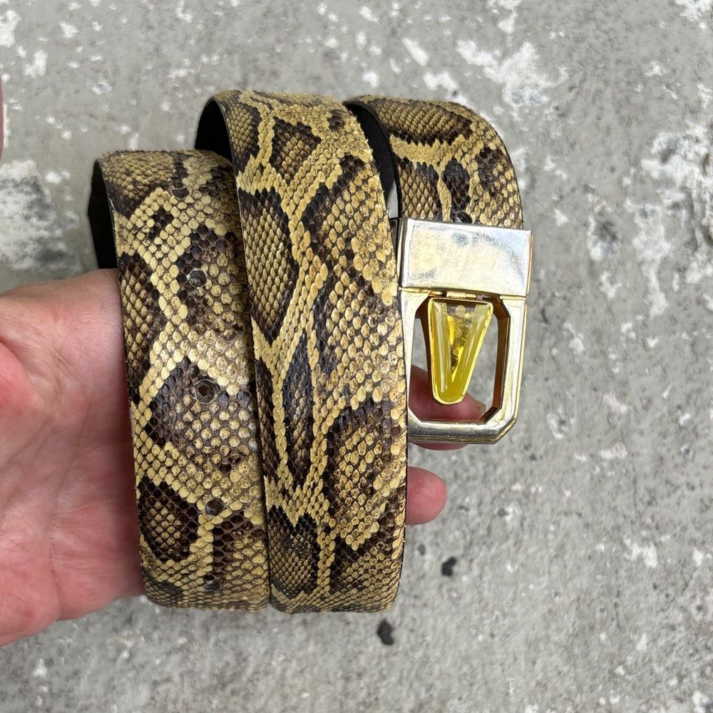 Snake skin/python vintage belt